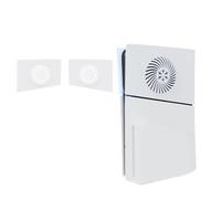 Faceplates Upper Cover Plates for PS5 Slim,Replacement Top Cover,Housing Cooling Housing,Replacement Shell with Cooling Vents Face Plate Side Plates Left & Right Accessories (White)