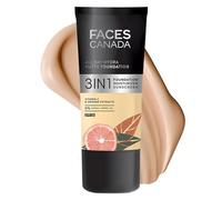 FACES CANADA All Day Hydra Matte Foundation 3-in-1 Foundation + Moisturizer + SPF 30 24 HR Aloe Hydration & Vitamin C 10HR Long Wear Medium to High Buildable Coverage Absolute Ivory 012 25ml