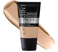 FACES CANADA All Day Hydra Matte Foundation - Mini 3in1 Foundation + Moisturizer + SPF 30 24 HR Aloe Hydration & Vitamin C 10HR Wear Medium to High Buildable Coverage Medium Natural (18 ml)