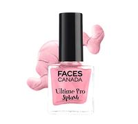 FACES CANADA Ultime Pro Splash Nail Enamel - Blush 105 (8ml) Quick Drying Glossy Finish Long Lasting No Chip Formula High Shine Nail Polish For Women No Harmful Chemicals