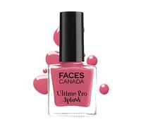 FACES CANADA Ultime Pro Splash Nail Enamel - Crimson 106 (8ml) Quick Drying Glossy Finish Long Lasting No Chip Formula High Shine Nail Polish For Women No Harmful Chemicals
