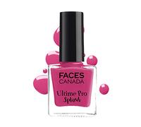 FACES CANADA Ultime Pro Splash Nail Enamel - Hot Pink 101 (8ml) Quick Drying Glossy Finish Long Lasting No Chip Formula High Shine Nail Polish For Women No Harmful Chemicals