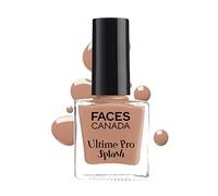 FACES CANADA Ultime Pro Splash Nail Enamel - Latte 125 (8ml) Quick Drying Glossy Finish Long Lasting No Chip Formula High Shine Nail Polish For Women No Harmful Chemicals