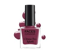 FACES CANADA Ultime Pro Splash Nail Enamel - Mahogany 107 (8ml) Quick Drying Glossy Finish Long Lasting No Chip Formula High Shine Nail Polish For Women No Harmful Chemicals