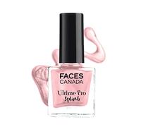 FACES CANADA Ultime Pro Splash Nail Enamel - Pink Twinkle 149 (8ml) Quick Drying Glossy Finish Long Lasting No Chip Formula High Shine Nail Polish For Women No Harmful Chemicals