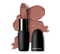 FACES CANADA Weightless Matte Lipstick - Buff Nude 05 (Brown), 4.5g Highly Pigmented Lip Color Smooth One Stroke Glide Moisturizes & Hydrates Lips Vitamin E, Jojoba & Almond Oil Enriched