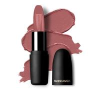 Faces Canada Weightless Matte Lipstick, Enriched with Jojoba and Almond Oil, Highly pigmented, Smooth One Stroke weightless color, Keeps lips Moisturized, Pink Lip Color, Peach Candy, 4gm