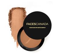FACES CANADA Weightless Stay Matte Finish Compact Powder - Natural Almond 06, 9g SPF 20 Non Oily Matte Look Evens Out Complexion Prevents Acne Blends Effortlessly Pressed Powder For All Skin Types