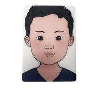 Faces Practice Board Reusable Washable Makeup Artist Colored Makeup Template Boy, 297x210 mm