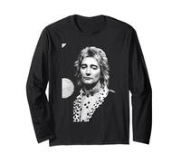 Faces Singer & Solo Artist Rod Stewart Portrait 1980 Long Sleeve T-Shirt