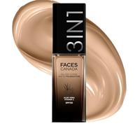 FACESCANADA All Day Hydra Matte Foundation|3-In-1 Foundation + Moisturizer + Spf 30|24 Hr Aloe Hydration & Vitamin C|10Hr Long Wear|Medium To High Buildable Coverage|Medium Natural 022|25Ml - Cream