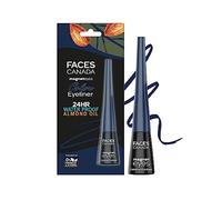 FACESCANADA Magneteyes Color Eyeliner Gel - Dazzling Blue,4 Ml|Glossy Finish|24Hr Long-Lasting|Waterproof|Smudgeproof|Precise Application|Intense Color Payoff|Almond Extract & Vitamin E