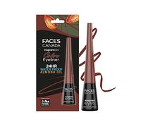 FACESCANADA Magneteyes Color Eyeliner Gel - Powerful Brown,4 Ml|Glossy Finish|24Hr Long-Lasting|Waterproof|Smudgeproof|Precise Application|Intense Color Payoff|Almond Extract & Vitamin E