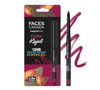 FACESCANADA Magneteyes Color Kajal - Burgundy Love 04, 0.30G Highly Pigmented Kohl 12 Hr Long Stay Matte Finish Single Stroke Glide Water Proof Smudge Proof Almond Oil Enriched - Pencil