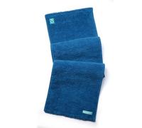 FACESOFT Eco Sweat Active Yoga Towel - Soft & Absorbent Cotton Exercise Towel - No Synthetic Microfibers or Plastics - Perfect for Gym, Exercise, Fitness, Sports, Yoga - Classic Blue - 1 Pc