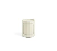 Facet 100 Side Table With Feet/Wheels Low Eggshell