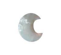 Faceted Crescent Moon Crystal, 3x2cm, Opalite