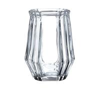 Faceted Design Clear Glass Bathroom Tumbler, Compact Tumbler Cup, Transparent Drinkware, Luxe Decor Tumbler Premier Housewares Clear One Size