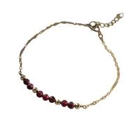 Faceted Natural Stone 12 Monthly Birthstones 3mm Crystal Adjustable Length Lightweight Design Wrist Chain Faceted Amethyst Turquoise Stretch