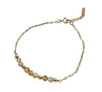 Faceted Natural Stone 12 Monthly Birthstones 3mm Crystal Adjustable Length Lightweight Design Wrist Chain Faceted Amethyst Turquoise Stretch
