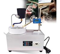 Faceting Machine, 180W Jade Grinding Polishing Machine, 0-2800RPM Adjustable Rotating Speed Rock Jewel Angle Polisher - Parts Polishing, Desktop Gem Grinder