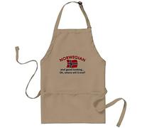 FaceYee Good Looking Norwegian Adult Apron Kitchen Hilarious Decor Good Looking Norwegian Chef Gift Color:Norwegian