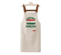 FaceYee Legends are Made in Hungary Flag Apron Waterproof Canvas Aprons Chef BBQ Grilling Cooking Kitchen Decor Gifts Color:Hungarian