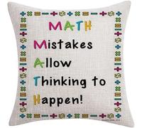 FaceYee Math Pillow Covers 18x18 Inch Math Decor Pillowcases Removable Double Side California Lover Color:Math