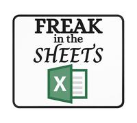 FaceYee Mousepad Freak in the Sheets Excel Mouse Pad Accountant Gift Office Desk Decor 240x200mm2Pcs Color:Freak in the Sheets Excel