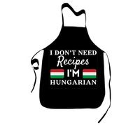 FaceYee Novelty Chef Aprons I Don't Need Recipes I'M Hungarian Cooking Baking Kitchen BBQ Decor Father's Day Gifts Color:Hungarian