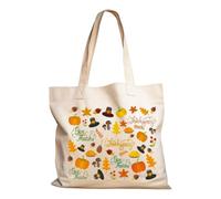 FaceYee Thanksgiving Pumpkin Tote Bag Fall Thankful Totes Thanksgiving Gift 14" Wx16 H(35cmx40cm) Washable Color:Thanksgiving Pumpkin