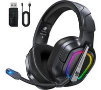 Fachixy FC200 Wireless Gaming Headset for PS5, PS4-2.4GHz USB Foldable Headphon