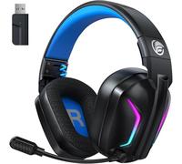 Fachixy FC300 Pro Wireless Pro Gaming Headset with Mic for PS5, PS4, Mac- Bluetooth Gaming Headphones with 50Hr Battery & 3D Stereo Sound - compatible with PC, Switch, Mobile
