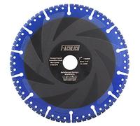 FACHLICH All Purpose Diamond Cutting Disc,180mm Dry Heavy Duty Metal Cutting Disc for Rebar,Angle Iron,Steel Plating,Fiberglass,Masonry