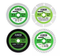 FACHLICH Diamond Blade 75mm Tile Cutting Disc for Cutting Concrete Granite Metal Porcelain Tile Wood 3/8"(10mm) Arbor