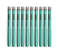 FACHLICH Diamond Core Drill Bit,10pcs 6mm Wet Drilling Hole Saw Round Shank,for Concrete Countertops,Marble,Granite,Artificial Stone,Tile,Brick, Limestone