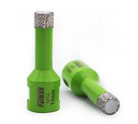 FACHLICH Diamond Core Drill Bit,2pcs Diameter 12mm Thread M14,Vacuum Brazed Dry Wet Hole Saw for Porcelain Tile,Granite,Marble,Concrete,Masonry,Brick