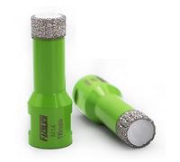 FACHLICH Diamond Core Drill Bit,2pcs Diameter 16mm Thread M14,Vacuum Brazed Dry Wet Hole Saw for Porcelain Tile,Granite,Marble,Concrete,Masonry,Brick
