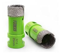 FACHLICH Diamond Core Drill Bits 25mm Porcelain Hole Saw 2pcs Vacuum Brazed for Porcelain Tile Ceramic Granite Marble