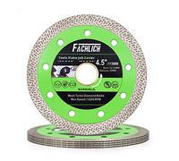 FACHLICH Diamond Cutting Disc 5PK 115mm Super Thin Diamond Blade for Cutting Porcelain Tiles Granite Marble Ceramics,Continuous Mesh Rim Cutting Disc