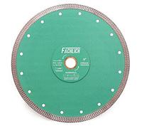FACHLICH Diamond Porcelain Cutting Disc 230MM/9" Diamond Blade with X Teeth Turbo Mesh Rim for Ceramic Tile Porcelain Granite Marble