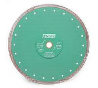 FACHLICH Diamond Porcelain Cutting Disc,300MM Super Thin Dry Wet Cutting Disc with X Teeth Turbo Mesh Rim,for Ceramic Tile Porcelain Granite Marble