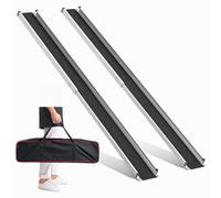 FACHNUO 7FT Professional-Grade Telescoping Wheelchair Ramp, 600LBS Heavy Duty Aluminum Ramp with Storage Bag, Extended Length for High Vehicles/Steep Steps, 2 Pack