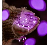 FACHOI Fairy Lights LED String Lights Battery Operated for Bedroom Party Wedding Christmas Decorations F1-YXCD (1, Purple)