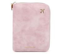 FACHOI Passport Holder Cover, Leather Passport Wallet with RFID Blocking PU Travel Protector Wallet for Women Men Passport, Boarding Pass and ID Card F4-FJHZKB (Pink)