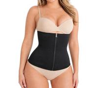 FACHOI Waist Trainer Corset, Womens Underbust Corset, Sweat Belt Shapewear for Women, Body Shaper Cincher Back Support F6-LLSY (XL) Black