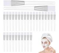 Facial Brush 30 PCS Facial Mask Brushes Transparent Face Mask Brush Multifunctional Face Mask Brush Applicator Soft Hair Facial Mud Mask Applicator for Facial Mask Body Lotion or Mixed Mask