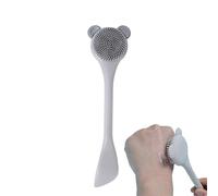 Facial Brush for Women, Cleansing Brush Silicon, Manual Facial Cleanser, Gently Lifts Dirt Oil, Reusable and Easy to Rinse, 18.5x5x1.5cm, for All Skin Types