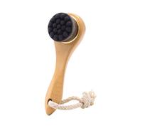 Facial Cleanser Brush - Wooden Handle, Firm Hair Exfoliate | Manual Face Tool For Neck, Jaw, Improves Complexion, Improves Blood Circulation, Routines