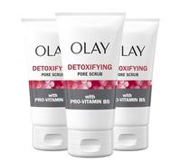Facial Cleanser by Olay Regenerist, Detoxifying Pore Scrub & Exfoliator, 5 Oz (Pack of 3)